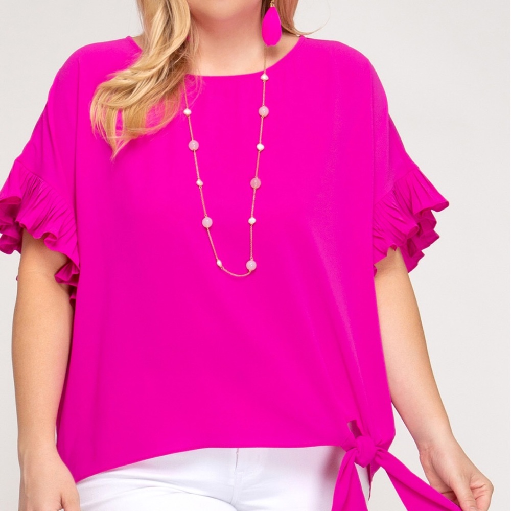 Magenta top